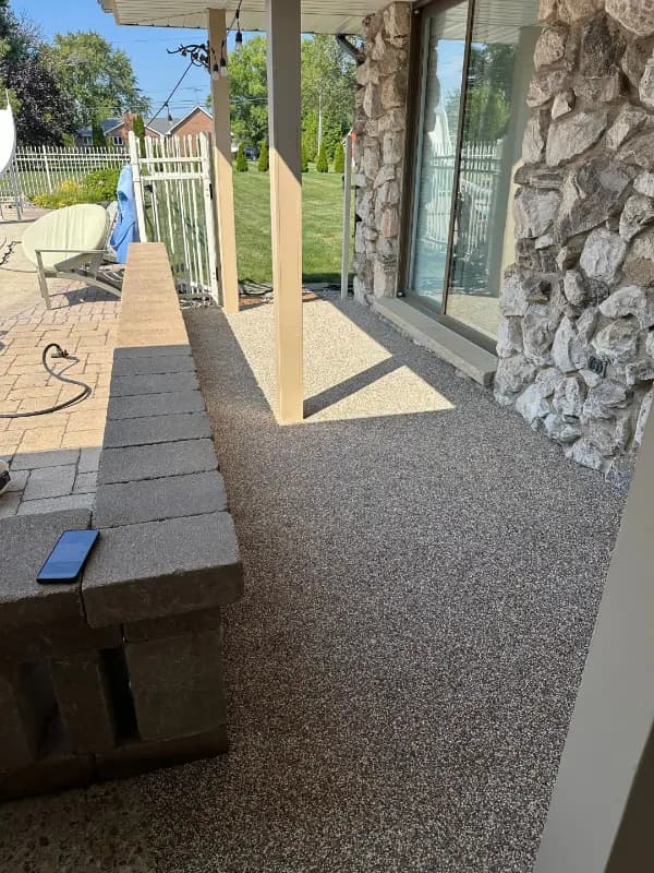 RevaFlex backyard patio installation