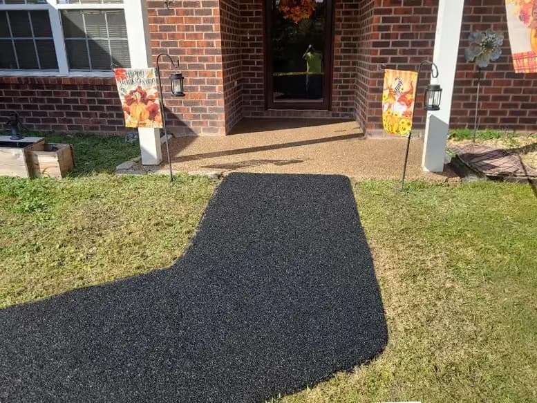 Walkway and sidewalk Paving installation