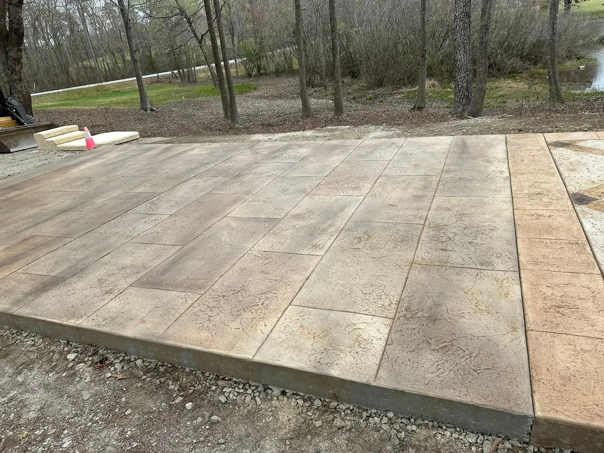 Stamped concrete project by Mason's Stamping & Concrete